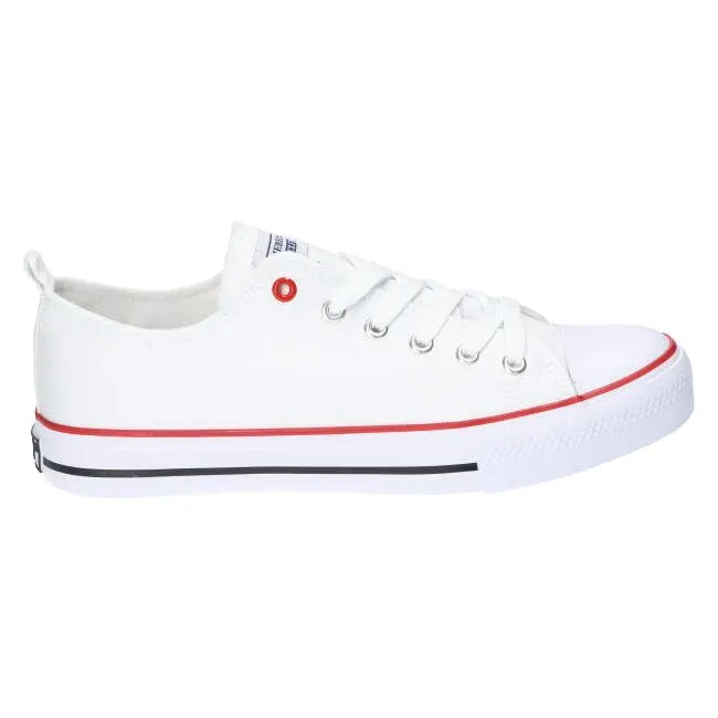American Club Baskets blanches nouées American LH14