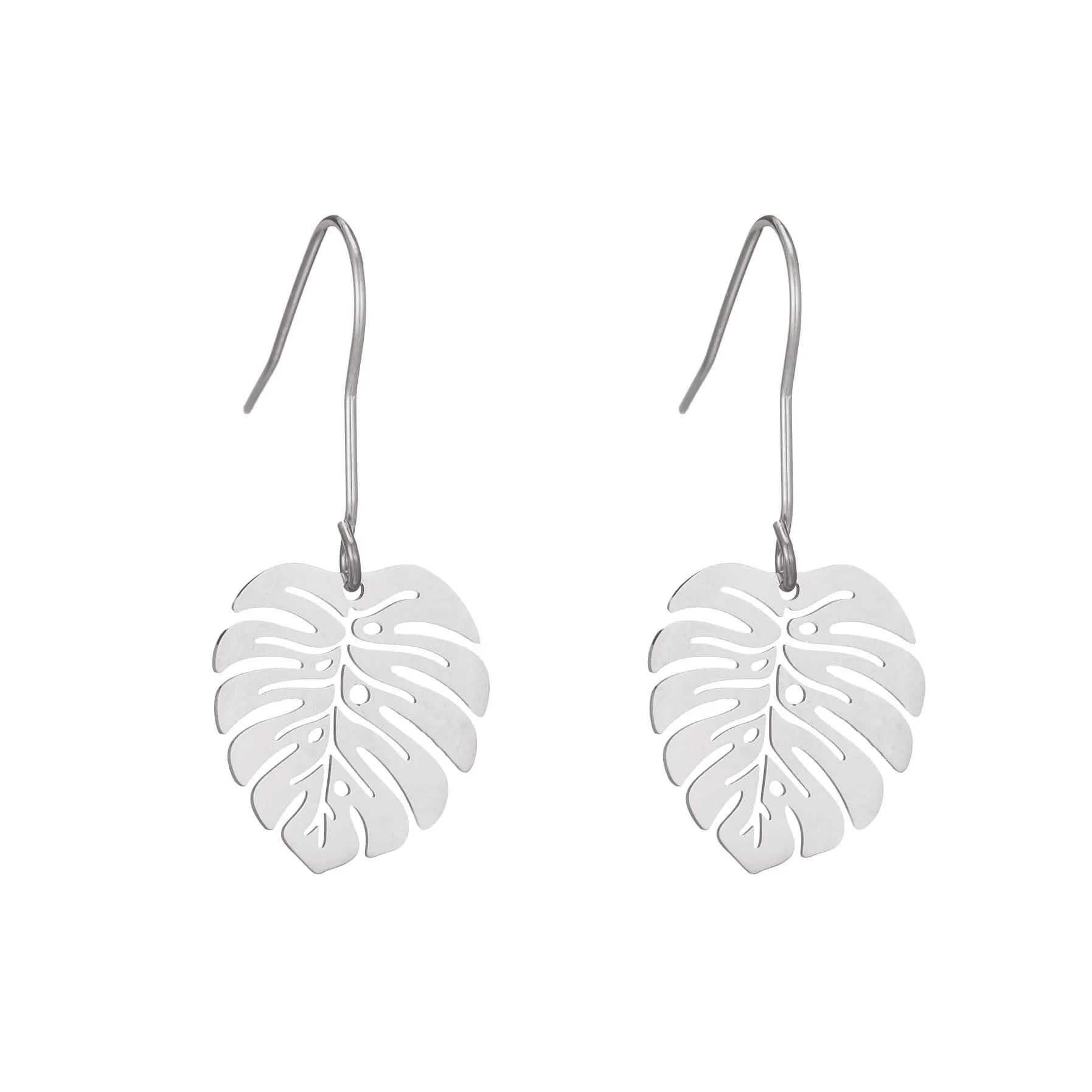 Boucles Monstera acier