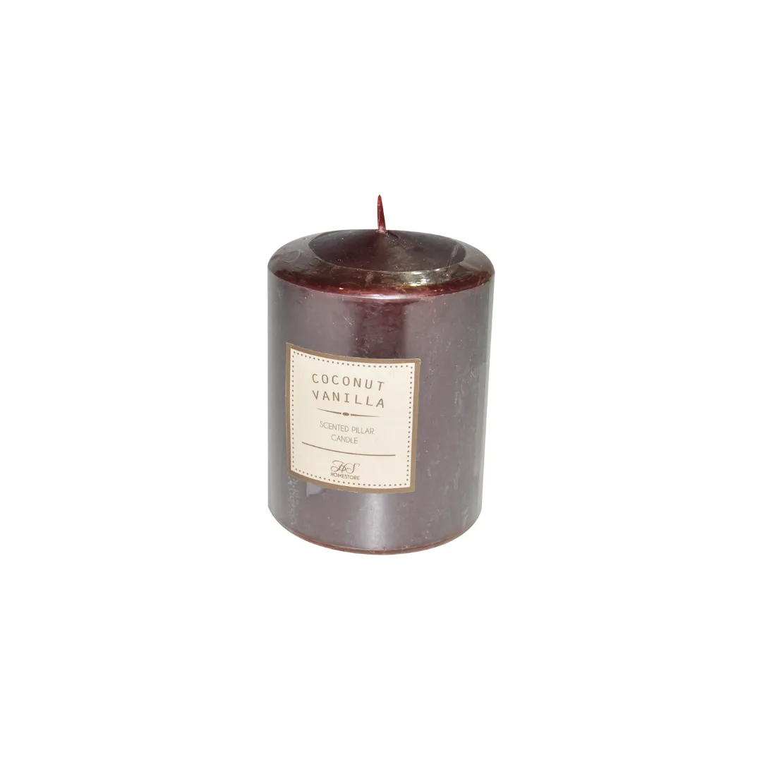 BOUGIE CYLINDRIQUE VANILLA 8.5X7 CM 