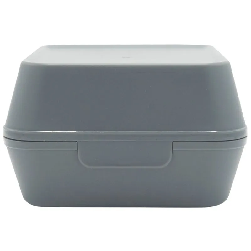 Boîte Burger Réutilisable Grise XL en PP - Lot de 24