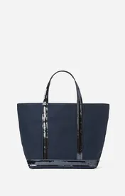 Cabas M en Toile Port\u00e9 Main