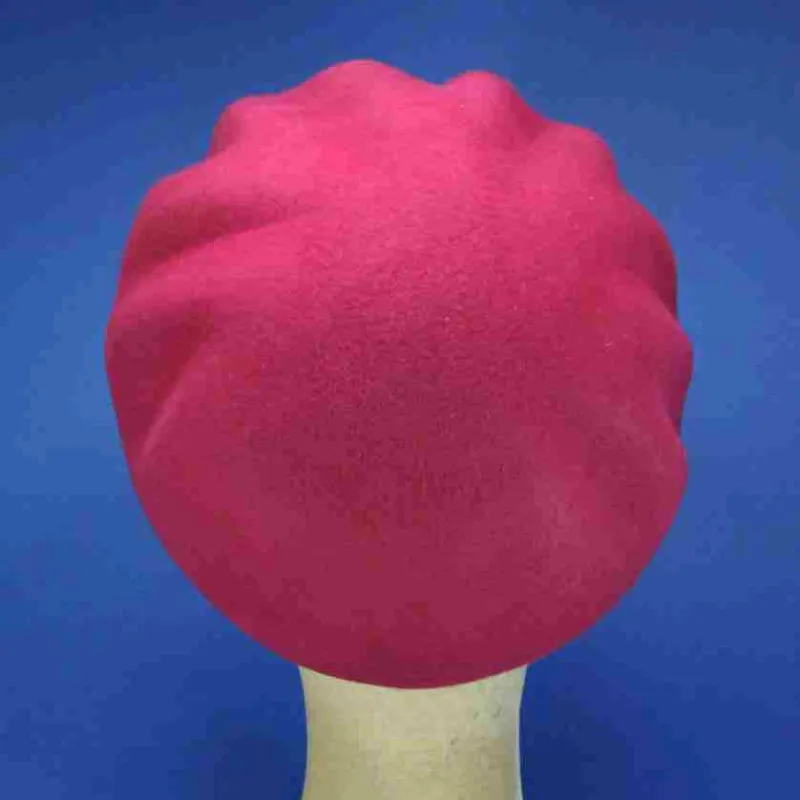 Casquette fashion gavroche feutre rose | Casquettes femme rétro hiver