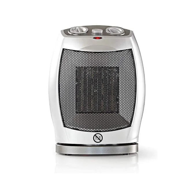 chauffage électrique céramique 1500W gris noir Vendos85 