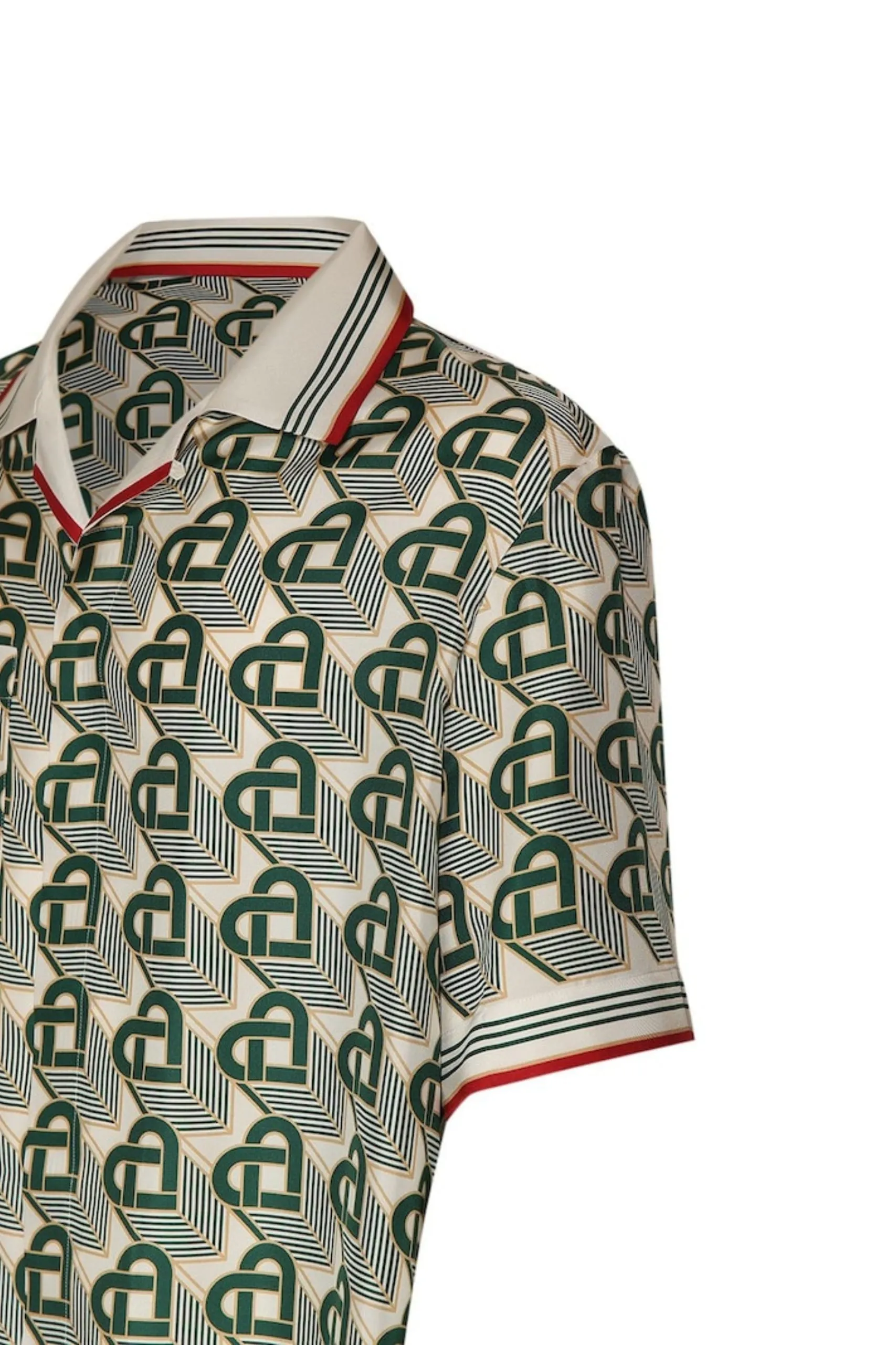 Chemise Soie Monogramme Cœur