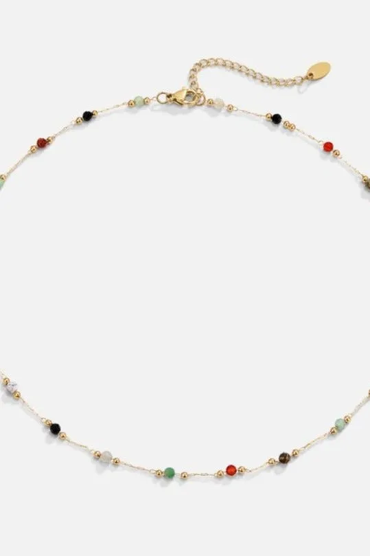 Collier en Pierre Perlé Lulu