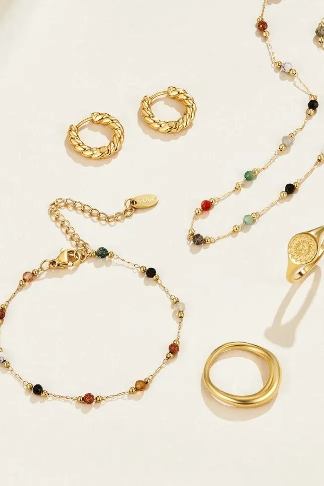 Collier en Pierre Perlé Lulu