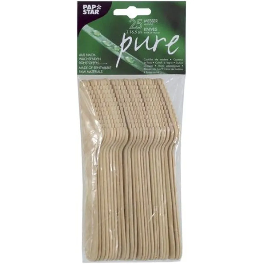 Couteaux bois 'pure' 16,5cm par 400
