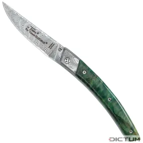 Couteaux pliants Le Thiers RLT Damas, peuplier