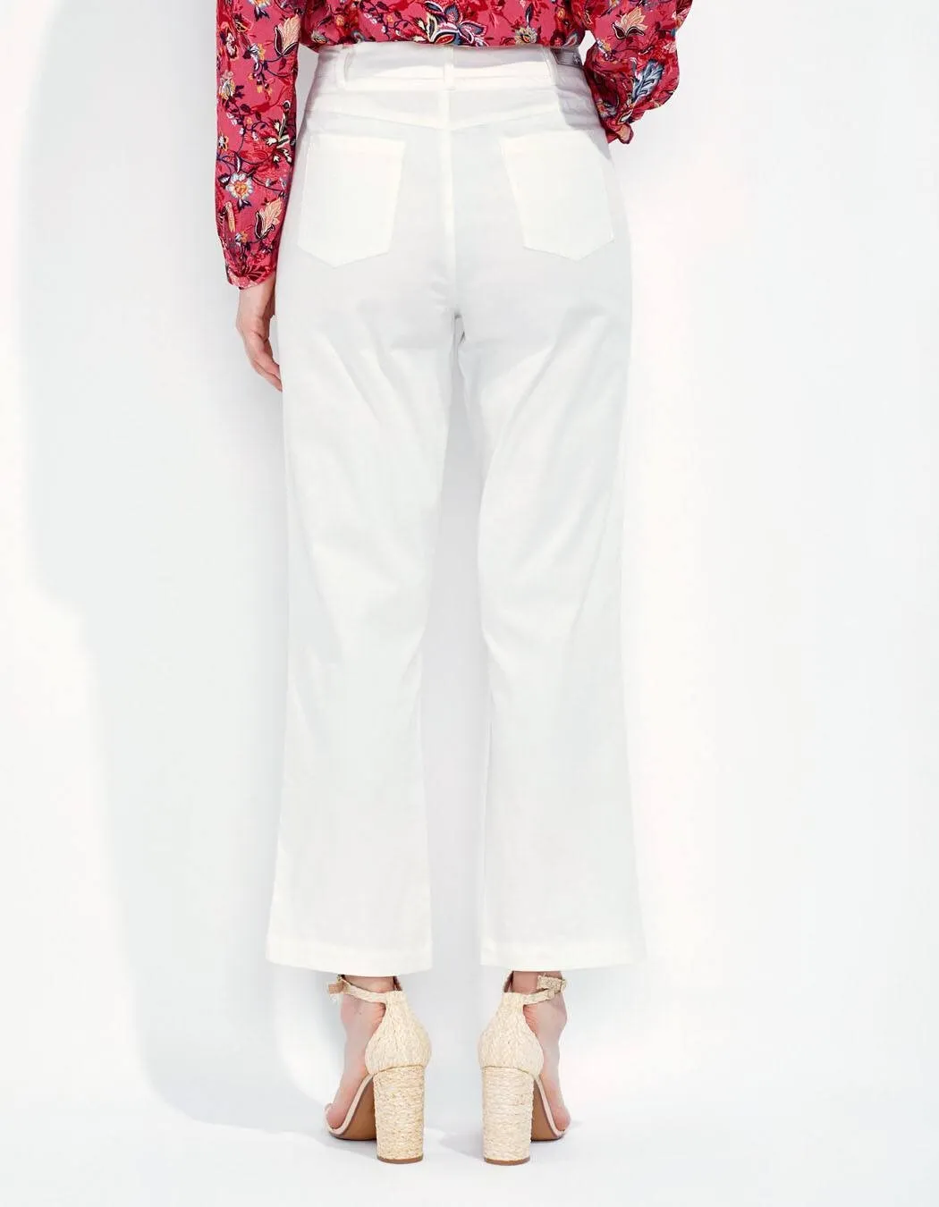 CRAZIERA Pantalon coton femme droit