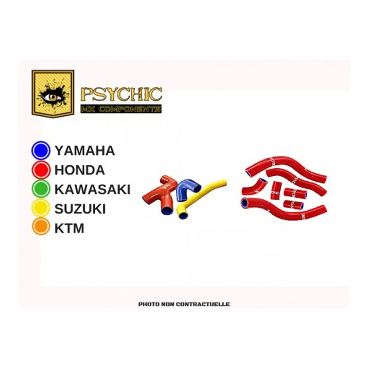Durites de radiateurs Honda 250 CRF R 2010-2013 Rouge