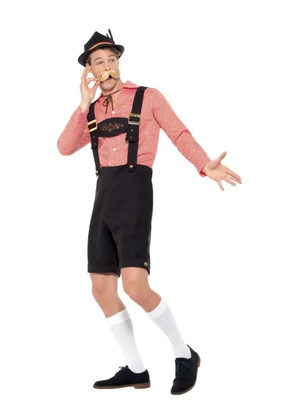 Déguisement homme bavarois Oktoberfest (chemise et Lederhosen)
