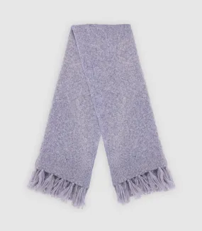 Echarpe en maille unie indigo