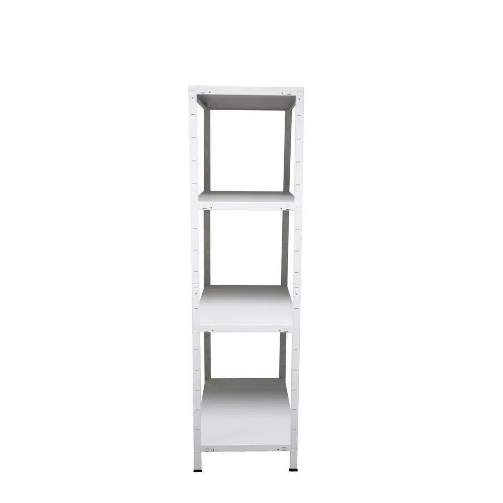 Etagère emboîtable 4 tablettes 70Kg de charge par niveau 200x100x50cm blanc