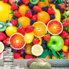 Fruits Macédoine - PAPIER PEINT VINYLE