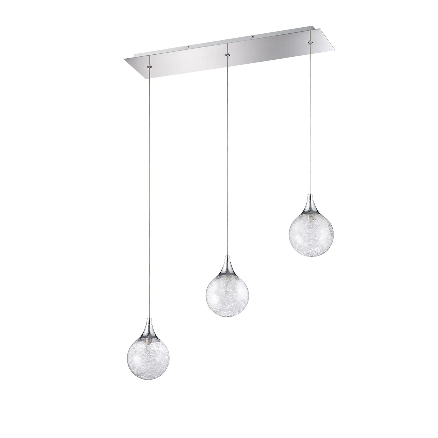 FYBRA Suspension Chrome DEL INTÉGRÉ - PF41-3LBR-CH | KENDAL