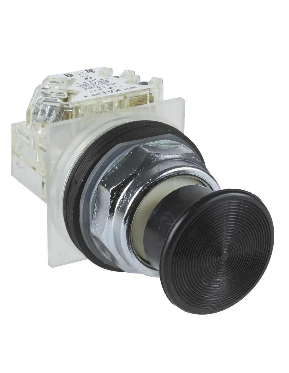 Harmony 9001K bouton-pous. diam. 30 noir coup-de-poing diam. 35 SCHNEIDER 9001KR24BH13