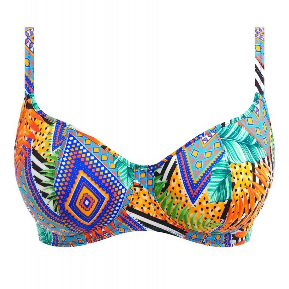Haut de maillot de bain décolleté cœur armatures - Multicolore CALA PALMA en nylon | 3 Suisses