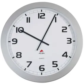 Horloge murale géante diam 60 cm - contour gris métal