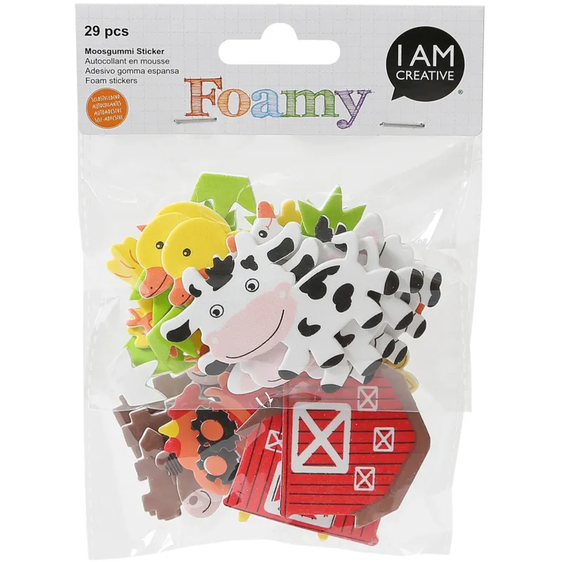 I AM CREATIVE Stickers en caoutchouc mousse, Ferme II