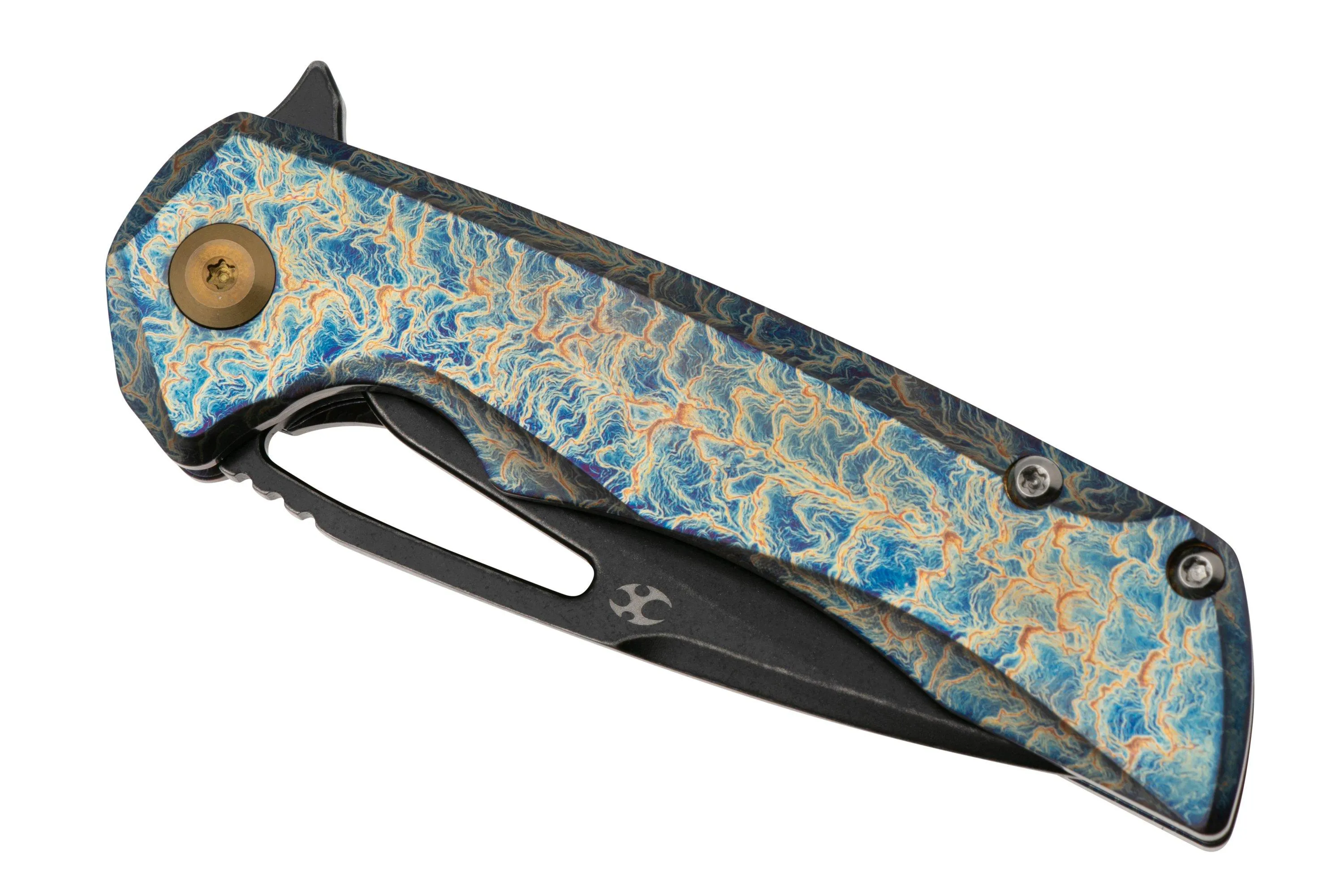 Kansept Mini Kryo K2001A6 Blackwashed CPM S35VN, Lightning Strike Titanium, couteau de poche