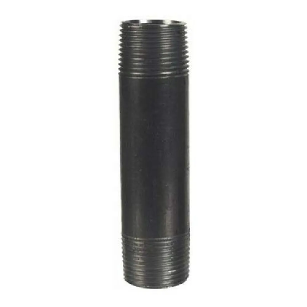 Mamelon tube acier noir double mâle SFERAO "530N20050" de 50x60 MM (2") - long. 200 MM
