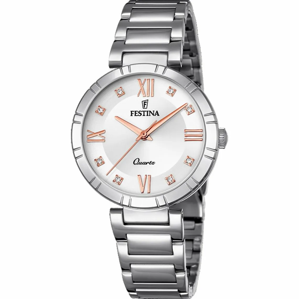 Montre Festina MADEMOISELLE F16936-B - Femme ACIER CADRAN ARGENT ROSES BRACELET ACIER  | 3 Suisses
