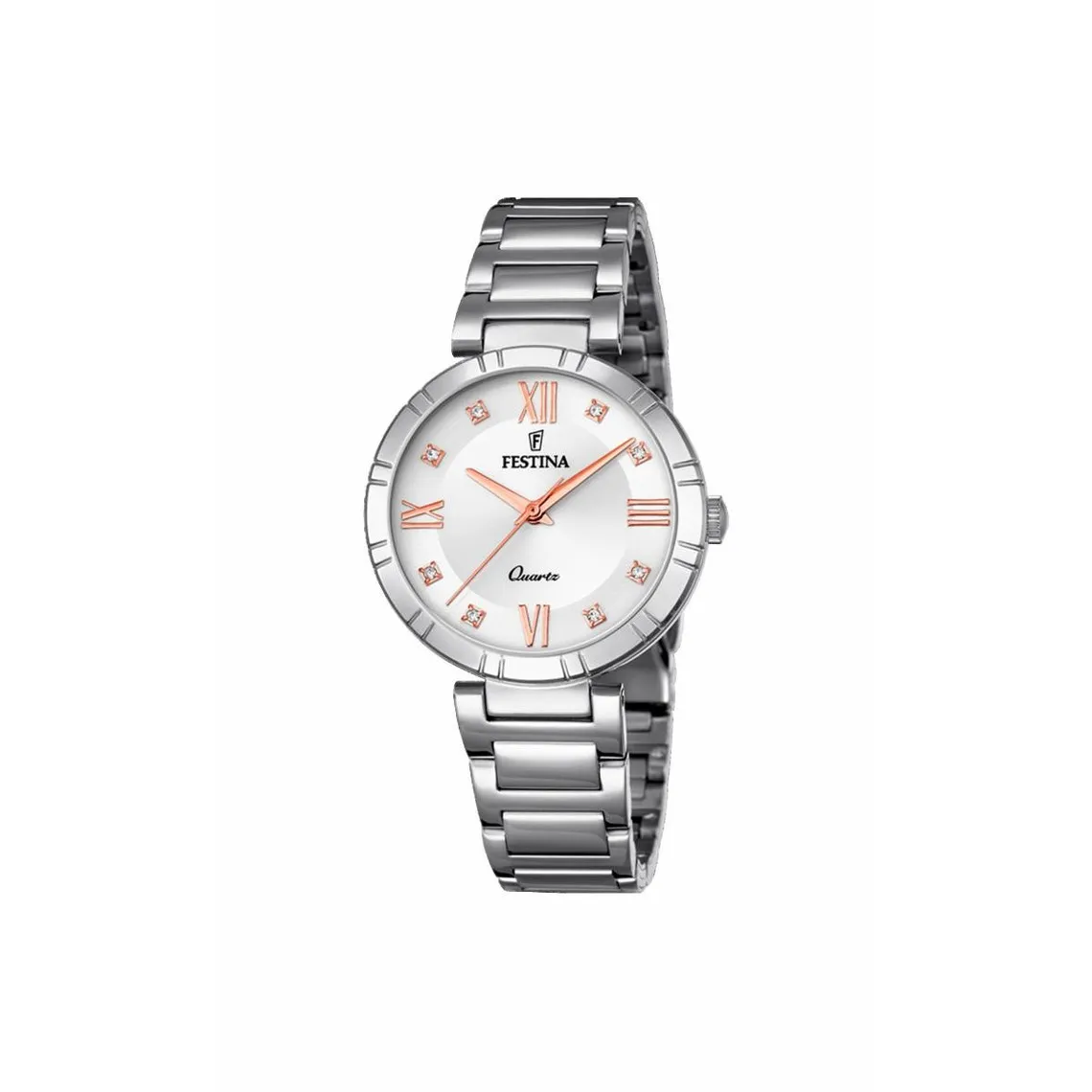 Montre Festina MADEMOISELLE F16936-B - Femme ACIER CADRAN ARGENT ROSES BRACELET ACIER  | 3 Suisses