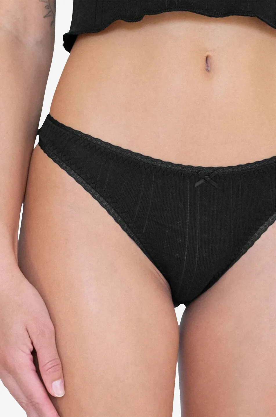 Pack 3 slips taille haute en coton bio The High Rise