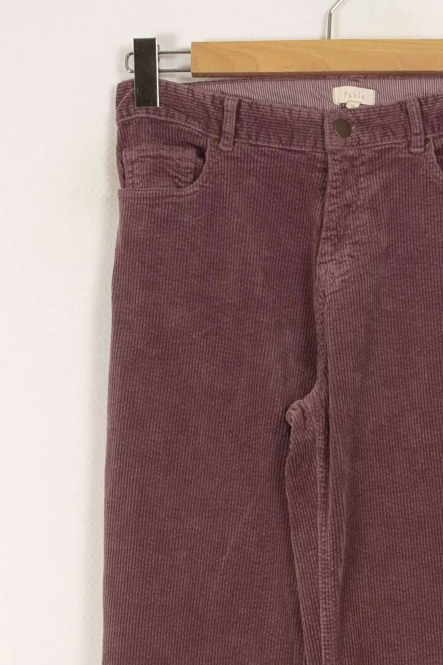 Pantalon ctelé violet - Taille M/38
