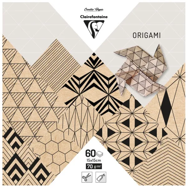 Papier origami Clairefontaine Krafty