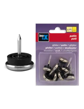 Patin Métal x8 Clou Diam 15mm Acier - INOFIX - - 202102INOFIX