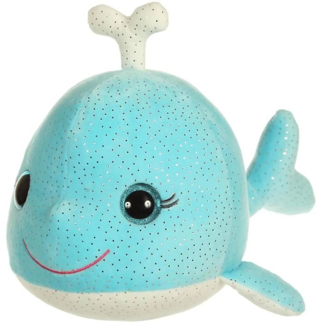 Peluche sonore - GIPSY - Bella Bloo Friends baleine 30 cm - bleu turquoise à paillettes bleu - Gipsy Toys
