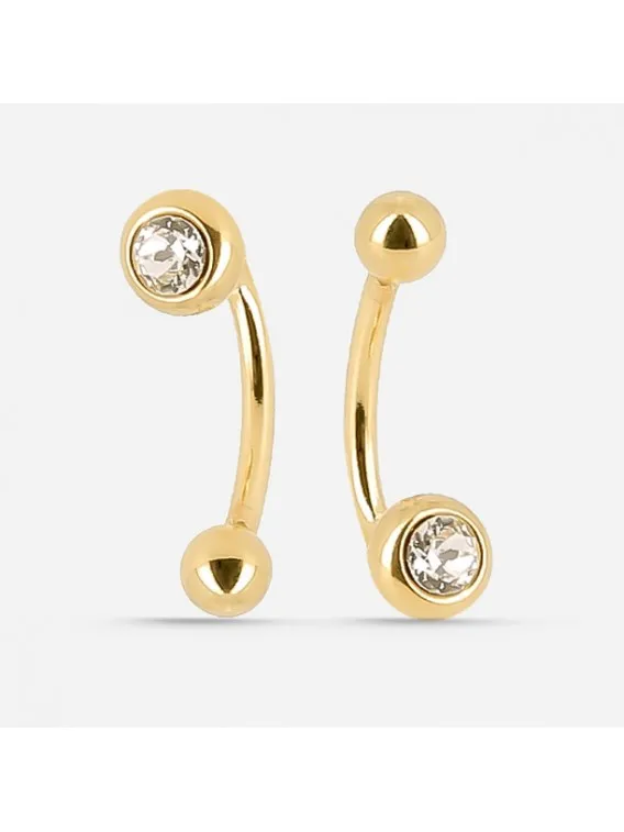 Piercing acier doré Zag Bijoux