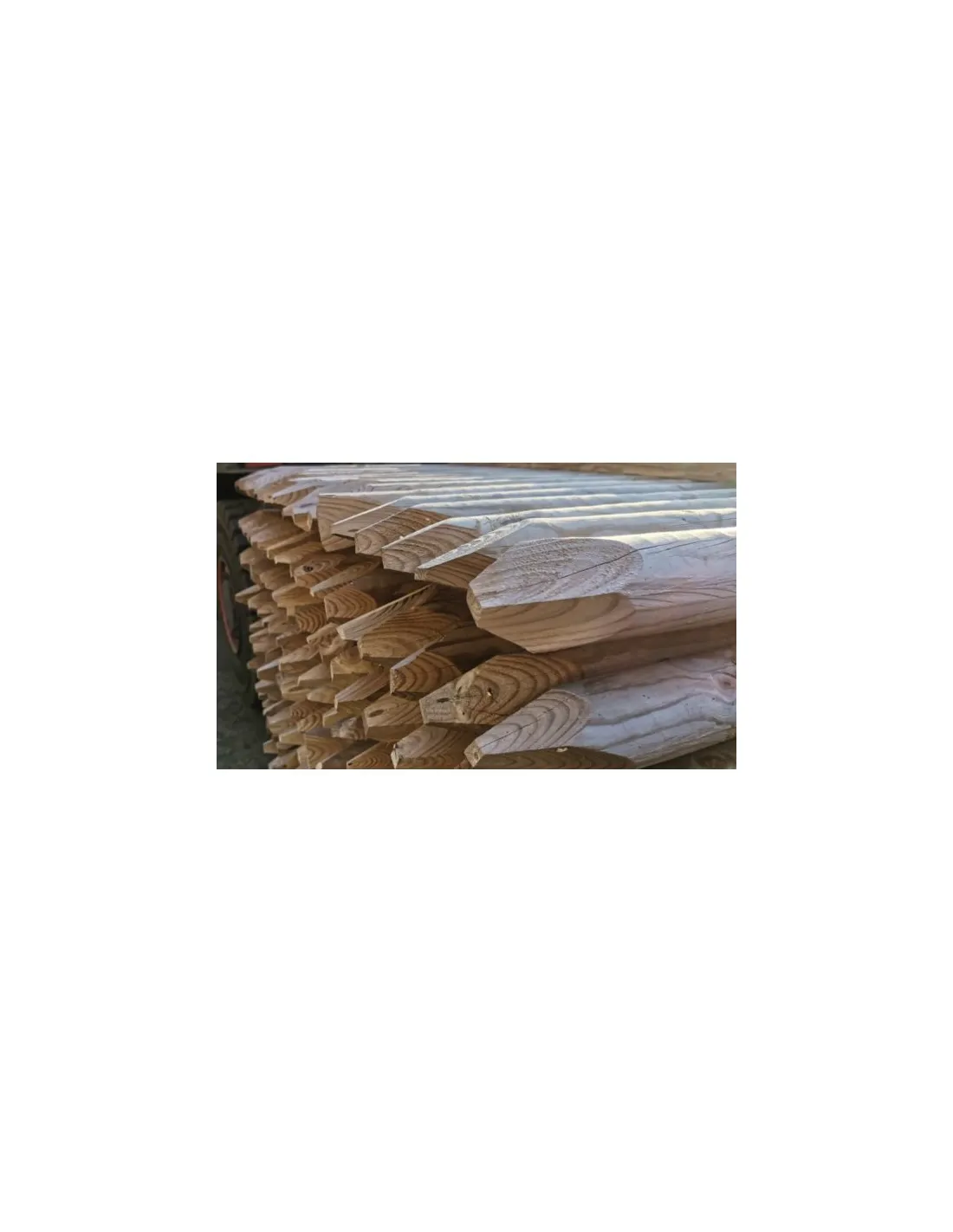 Piquets Epointes Cl4 Diam 50mm - 1.50m Sans Chanfrein