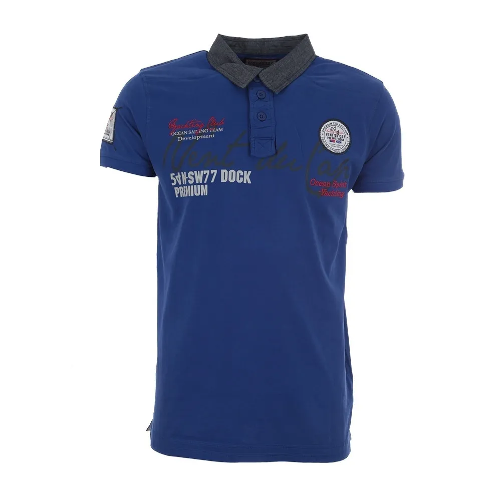 Polo manches courtes Garçon 3-8 ans ECAZURO/3-8/ZI Bleu