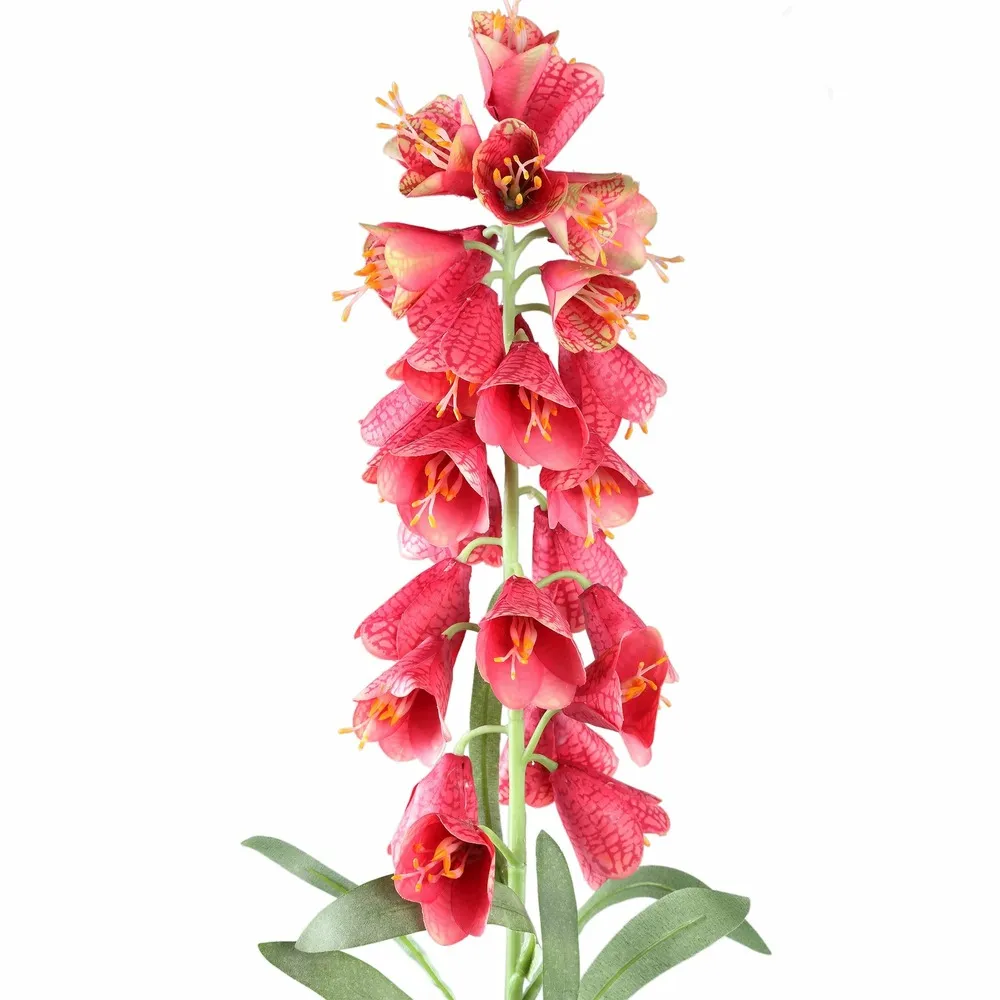 Ptmd fleur artificielle fritillaria - 45x22x89 cm - plastique - blanc