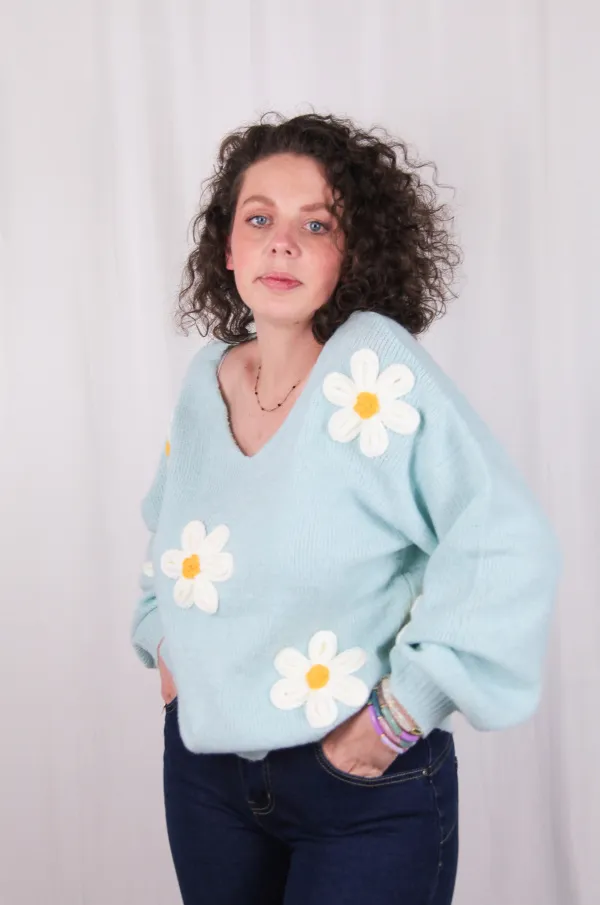 Pull Fleur - Mode et prêt à porter