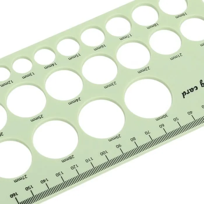 SALALIS-Règle de mamelon en silicone Règle de mesure de mamelon pour mère Outil de mesure de bride de puericulture Vert clair