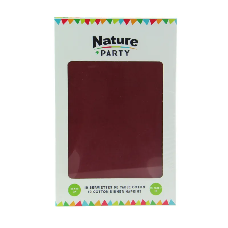 Serviette coton rouge FirstPack 