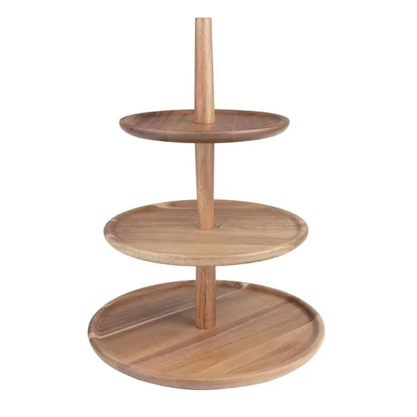 Support en bois d&#039;acacia Olympia 305(Ø) x 395(H)mm FE152 acheter à bas prix 