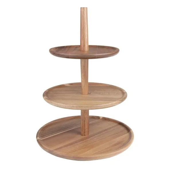 Support en bois d&#039;acacia Olympia 305(Ø) x 395(H)mm FE152 acheter à bas prix 