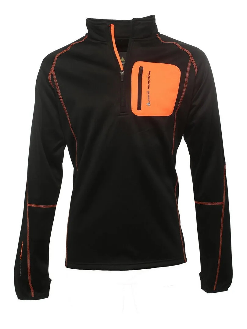 Sweat polaire homme CERUNO - PEAK MOUNTAIN - Noir Noir