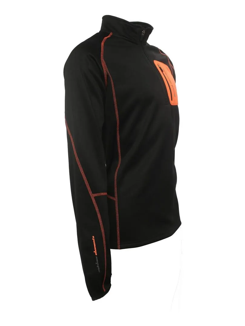 Sweat polaire homme CERUNO - PEAK MOUNTAIN - Noir Noir