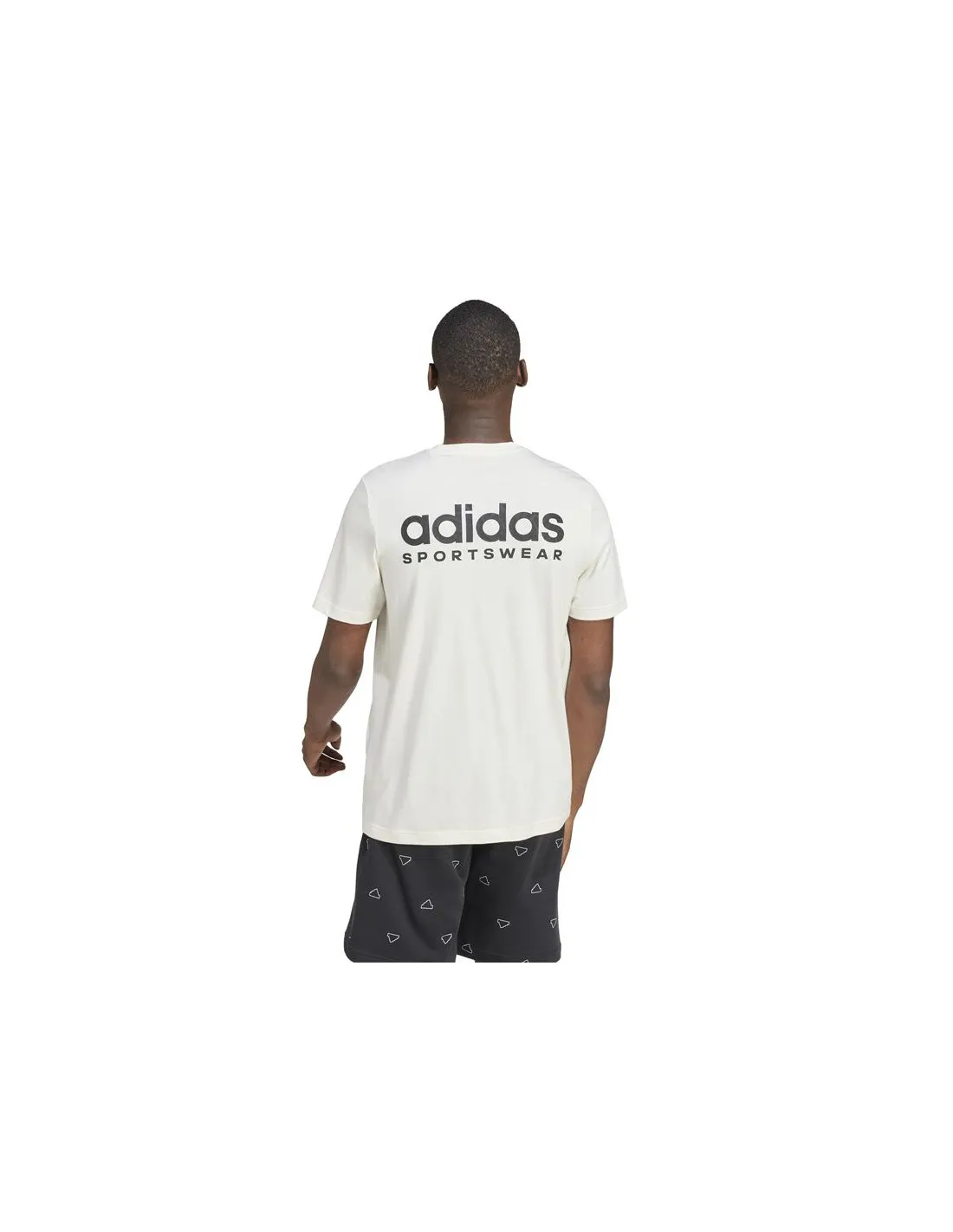 T-shirt adidas Linéaire moulé Homme Blanc