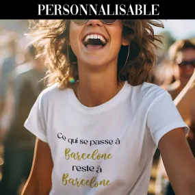 T-shirt EVJF – Ce qui se passe à… Reste à…