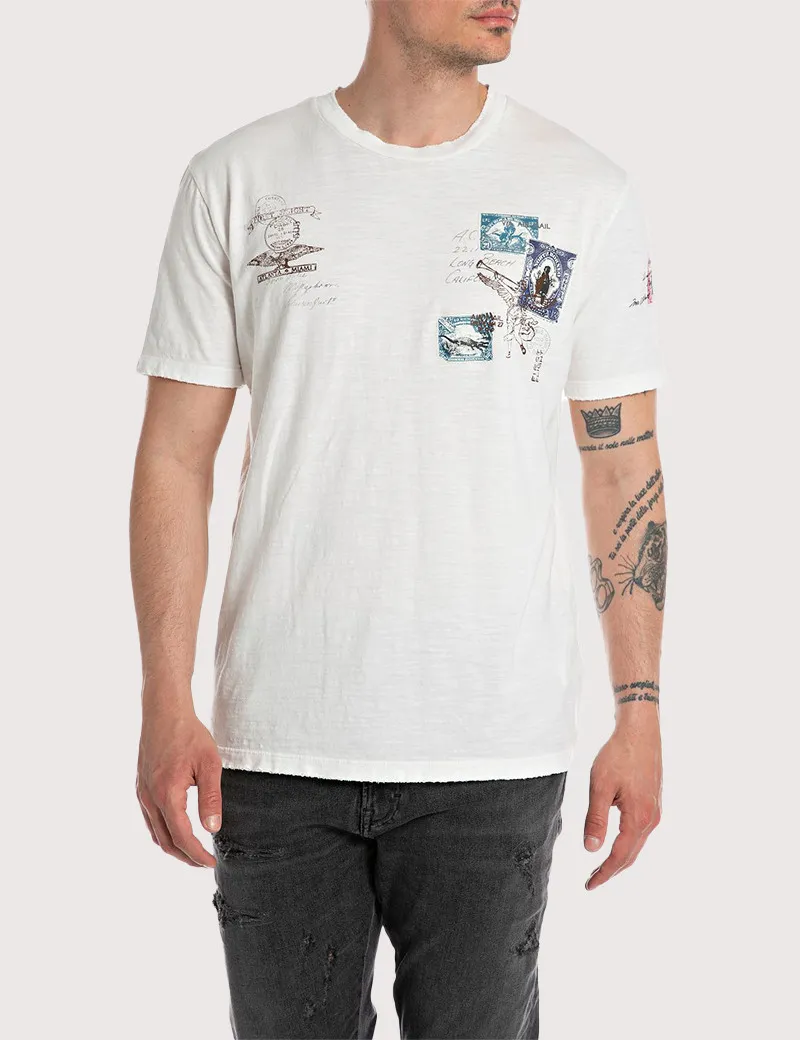 T-Shirt Homme Regular Blanc