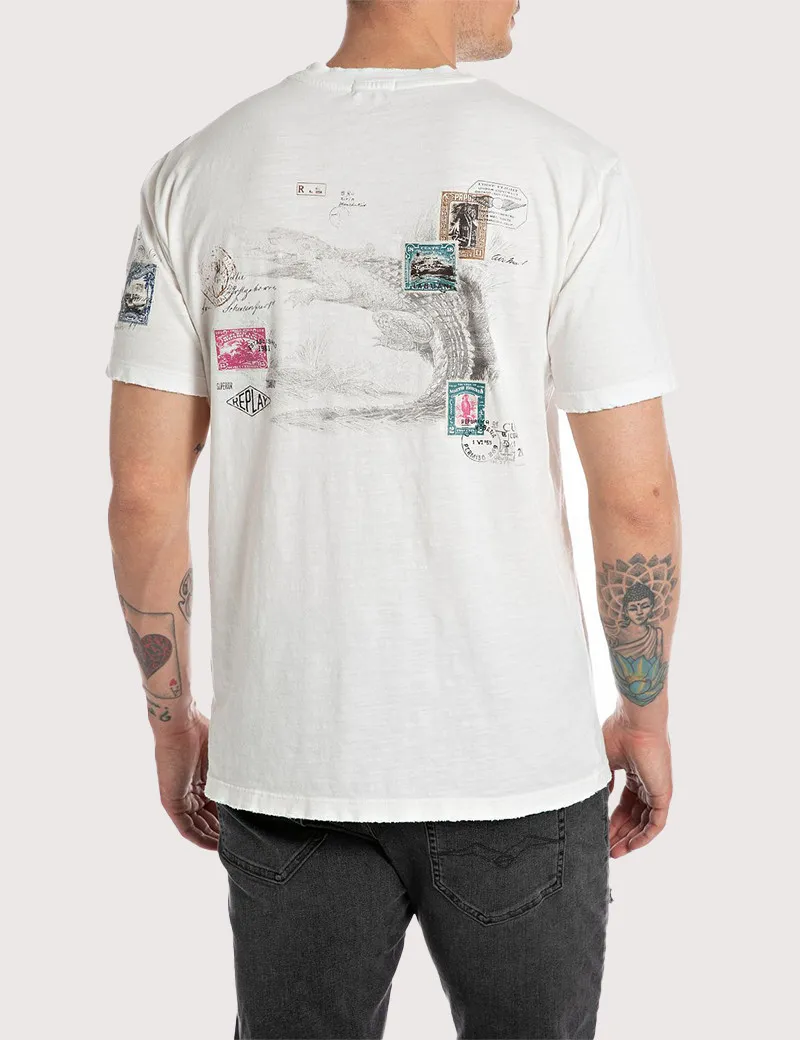 T-Shirt Homme Regular Blanc