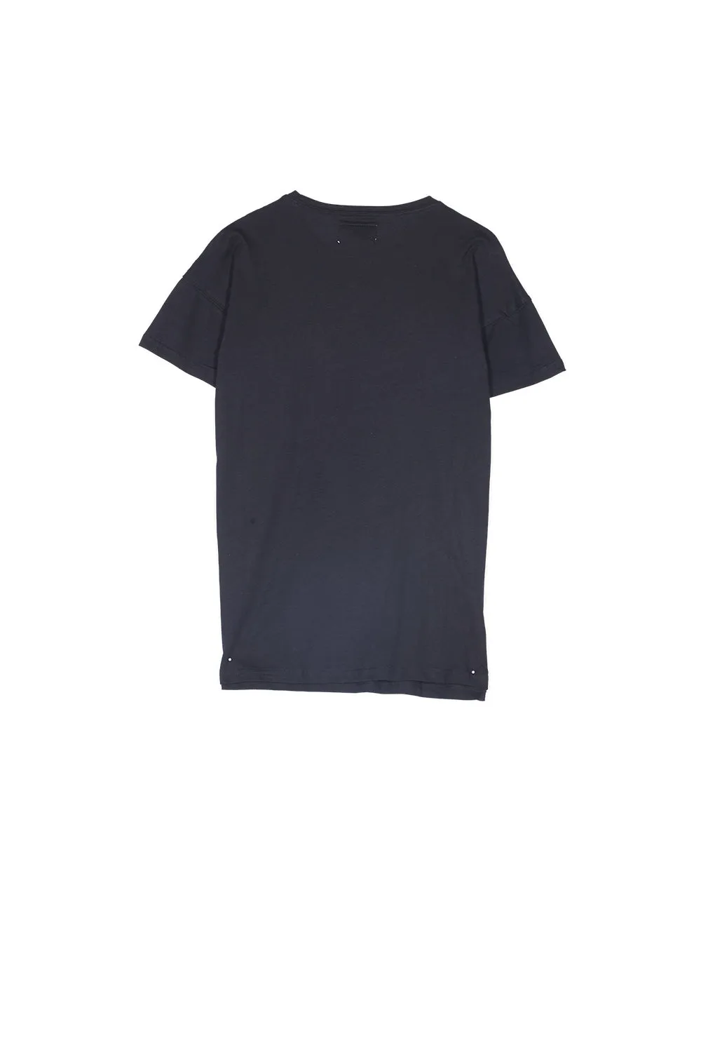 T-shirt imprimé broderies fleurs noir
