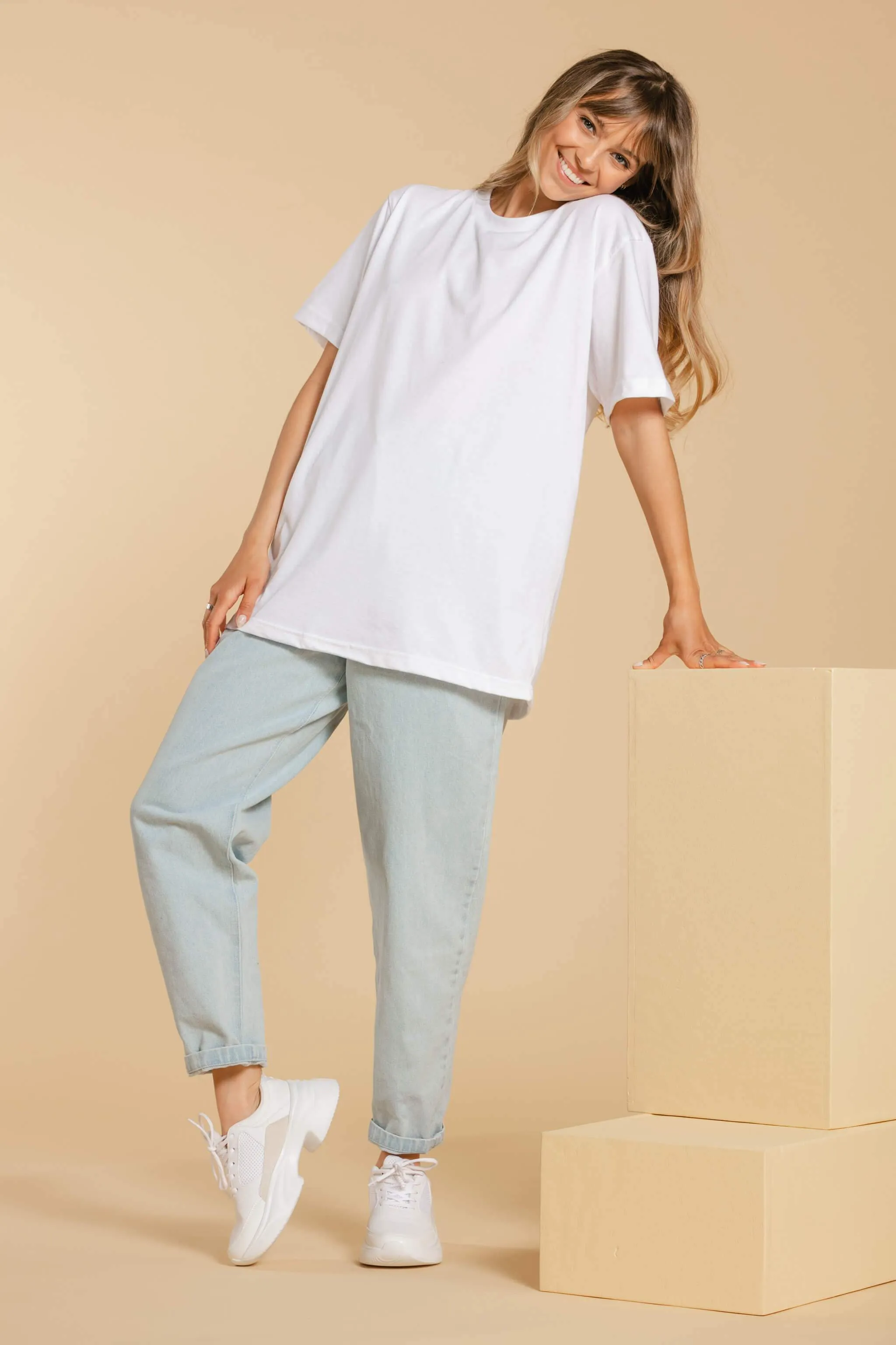 T-shirt oversize - Blanc (Seconde Main)