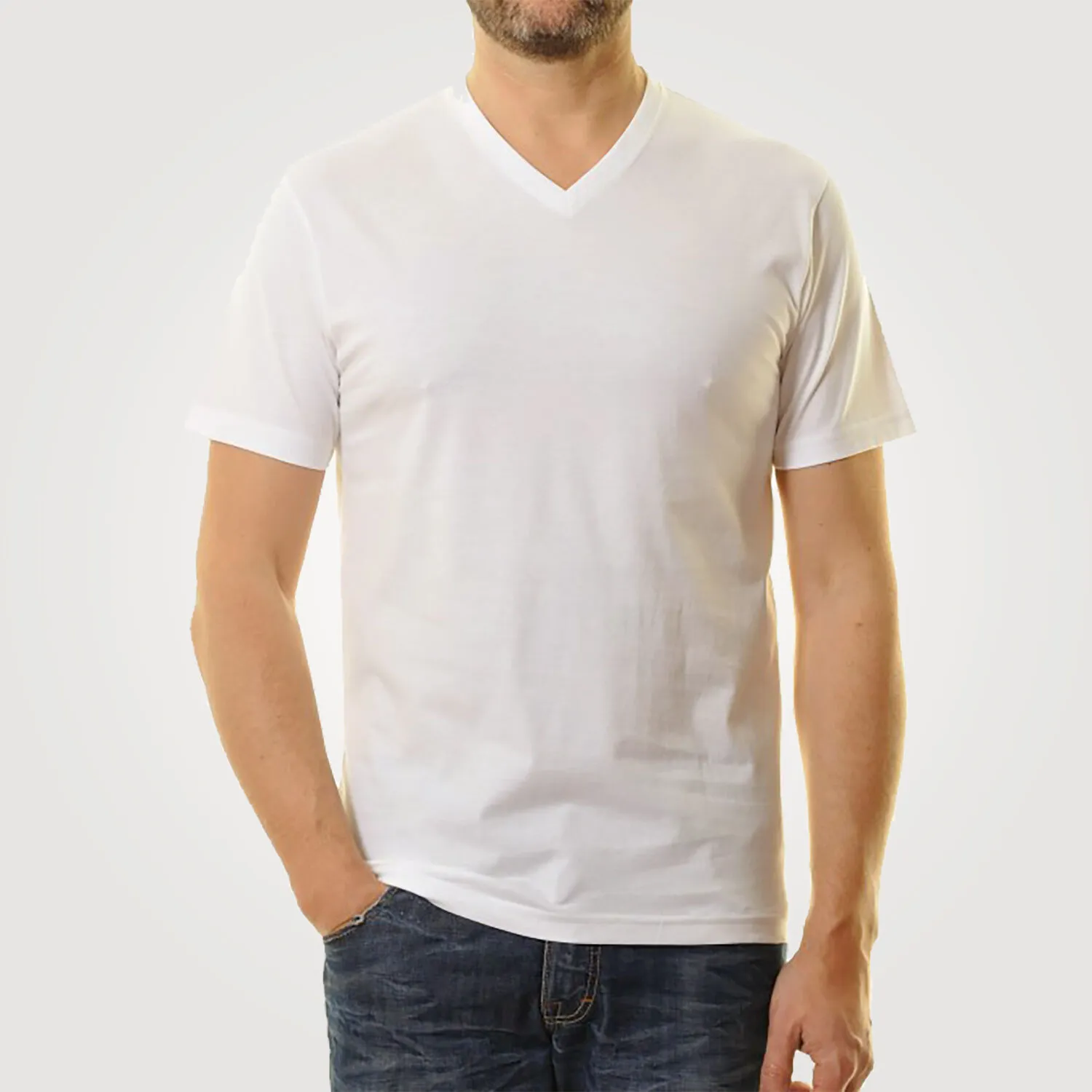 T-shirt RAGMAN en DUO-pack à encolure en V ⋆ Lehner Versand